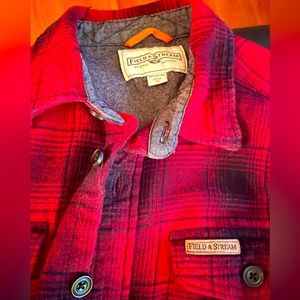 Field & Stream Buffalo Plaid Flannel Shirt, Medium